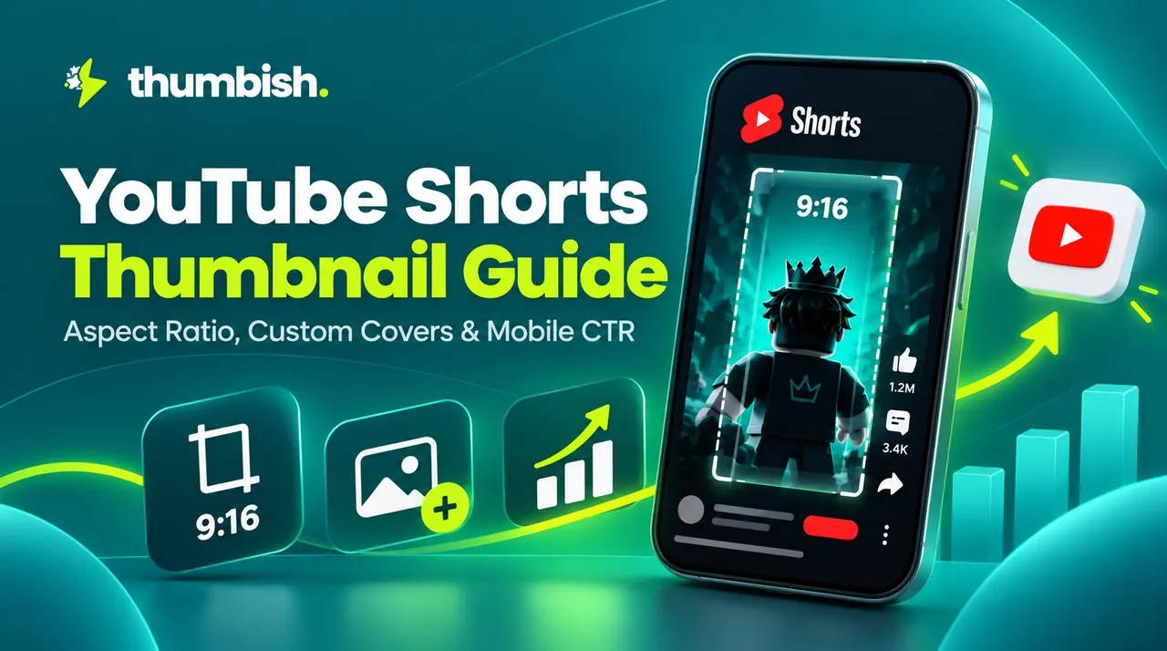 YouTube Shorts Thumbnail Guide: Aspect Ratio, Custom Covers & Mobile CTR